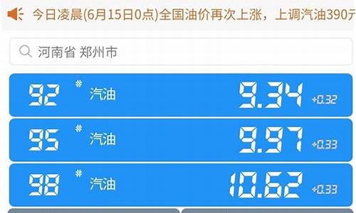 河南今日油价最新消息95汽油价格表_河南今日油价最新消息95汽油价格表及图片